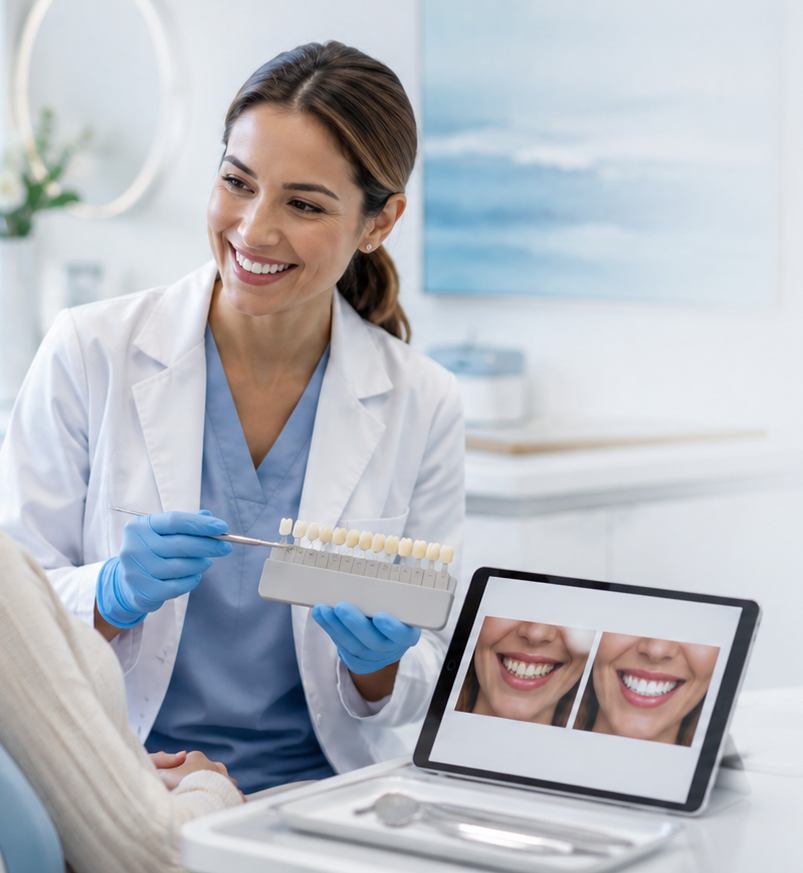 Cosmetic dentistry illustration